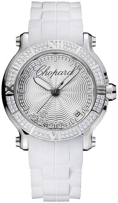 Chopard Happy Sport Round Quartz 36mm Ladies Watch 278551-3003 Replica